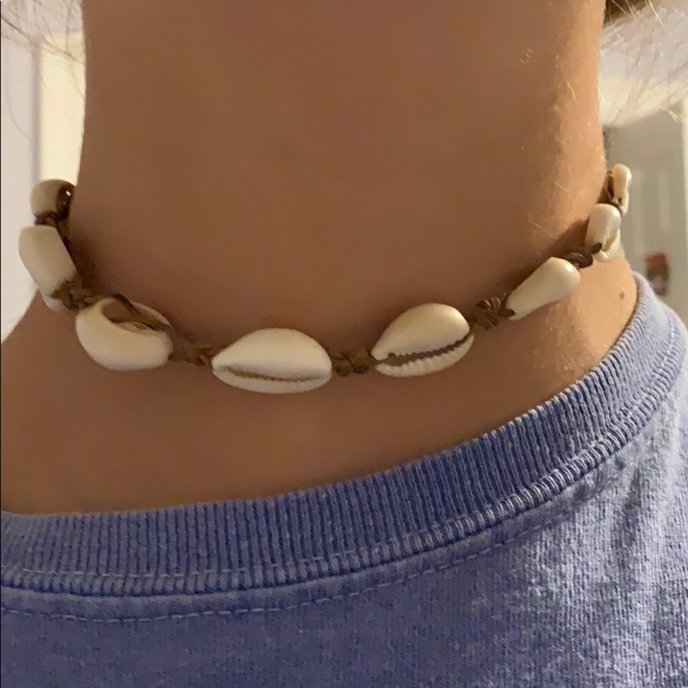 real vsco cowrie shell necklace